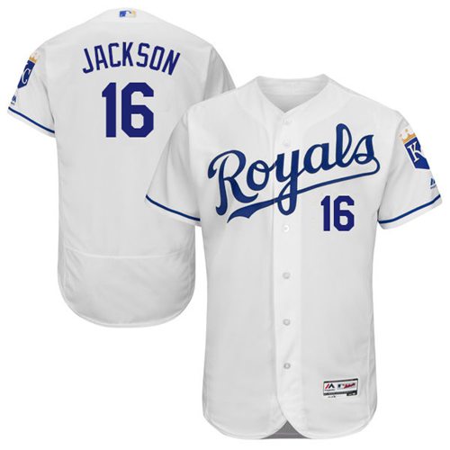 Royals #16 Bo Jackson White Flexbase Authentic Collection Stitched MLB Jersey